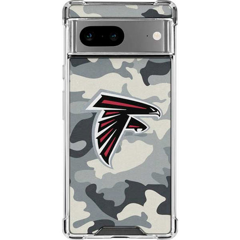 NFL Atlanta Falcons Camo Google Pixel 8a Clear Case